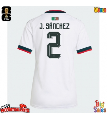 Mexico Jorge Sanchez #2 Replica Away Stadium Shirt for Women World Cup 2026 Short Sleeve